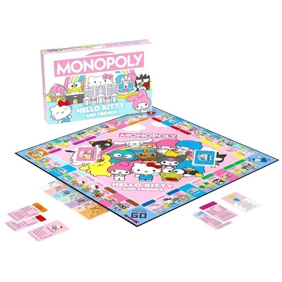 HELLO Kitty Monopoly Limited Edition Board Game - Picture 1 of 11